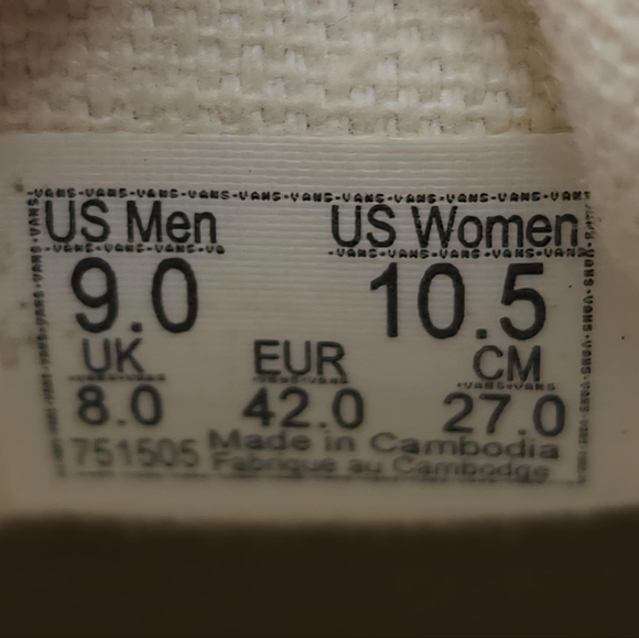 Vans Classic Slip‑On Red Canvas Sneakers Men’s 9 / Women’s 10.5 NEW With Box - Picture 7 of 7